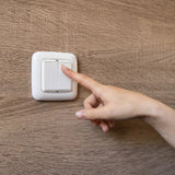 Interruttore da parete Shelly blu 4 + interruttore adattatore Legrand (bianco, Bluetooth 4.2)