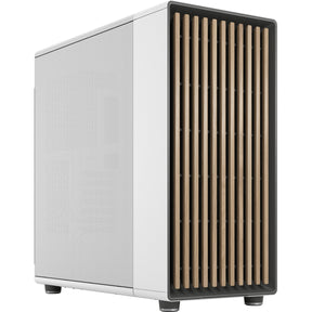 Custodia midi tower north xl dal design frattale (colore legno bianco | 2x USB-A | 1x USB-C)