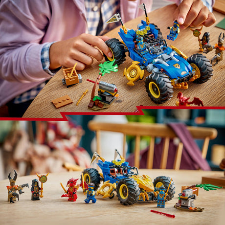 Lego Ninjago - Giocattolo costruibile per auto trasformabile di Jay (71856)