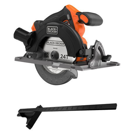Sega circolare senza spazzole Black+decker 18v Sega circolare manuale da 165 mm (nero arancione, batteria e caricabatterie non inclusi)