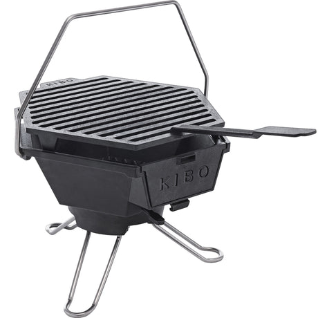 Barbecue a carbonella The Windmill Kibo Grill modello 3.0 (nero)