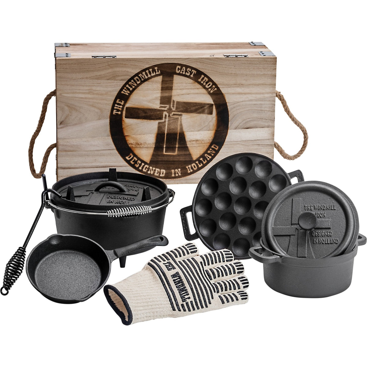 Set iniziale di pentole The Windmill (nero)