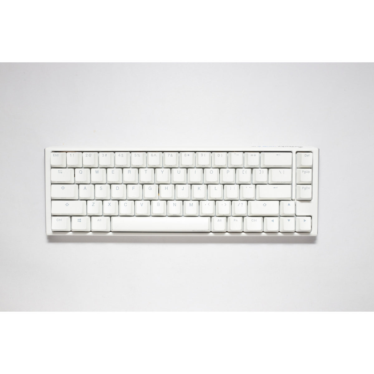 Tastiera meccanica Ducky One 3 Classic Pure White SF RGB (bianca, layout USA (Qwerty), marrone Cherry MX, 65%, LED RGB, PBT a doppio scatto, sostituibile a caldo, meccanica Quack)