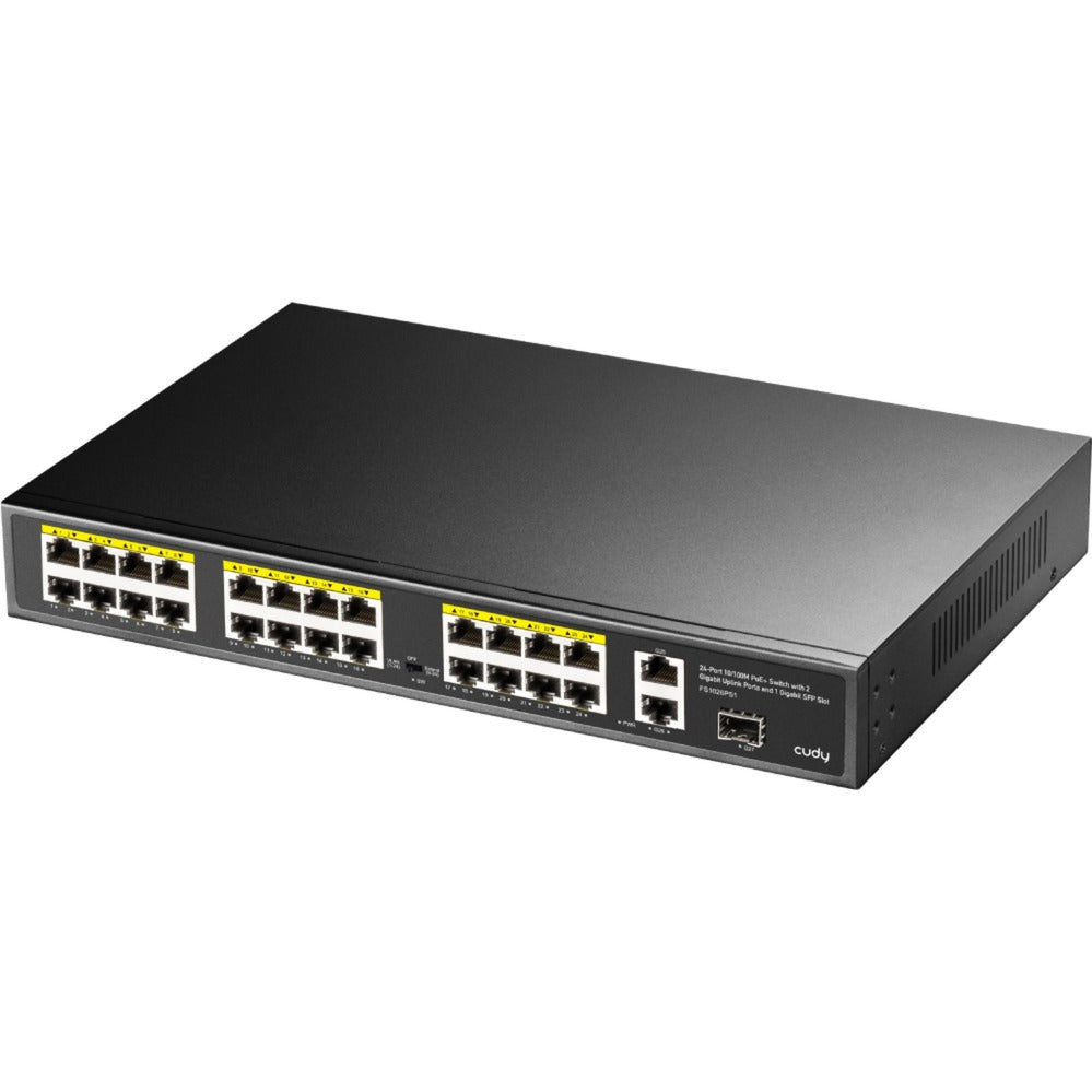 Switch Cudy 24 porte 10 100m poe+ (nero)