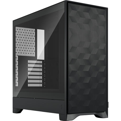 Custodia midi tower pop 2 air dal design frattale (nero | 1x USB-A | 1x USB-C | vetro temperato)