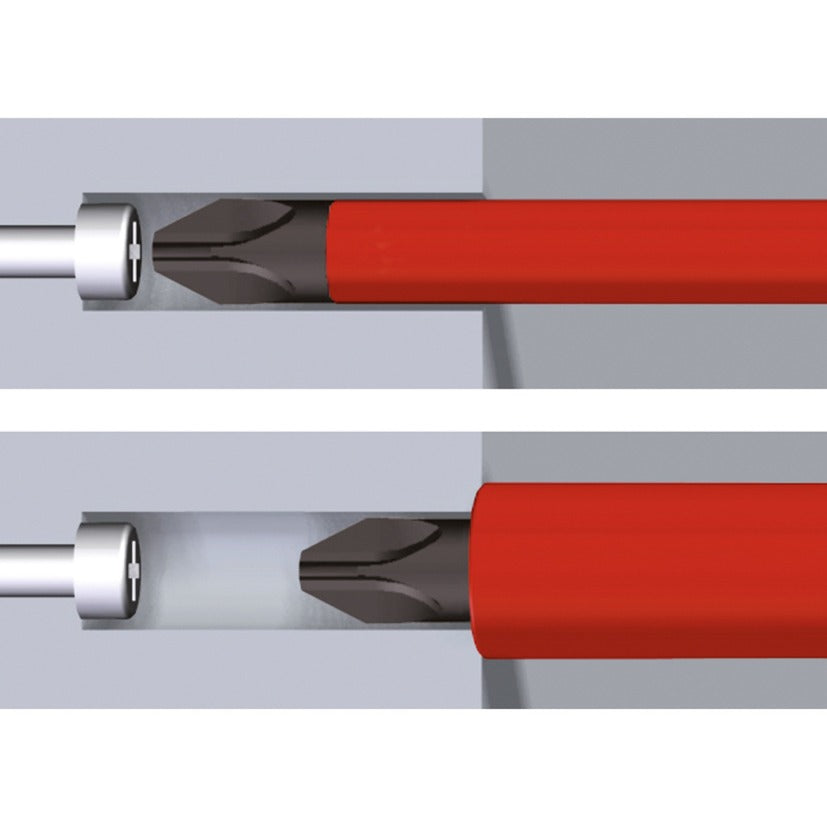 Cacciavite Wiha con sollevamento caricatore punte (ph, sl) elettrico (rosso giallo, 7 pezzi)