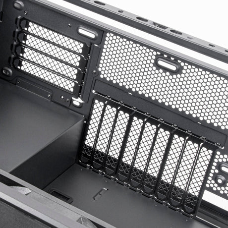 Custodia Silverstone alta f2 big tower (nera | 4x USB-A | 1x USB-C | vetro temperato)
