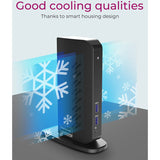 Docking station Icy box ib-dk2252ac (nero, USB-A, HDMI, porta display)