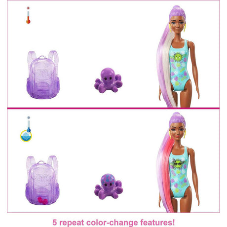 Barbie rivela i colori - bambola in schiuma fragola (onda 3)