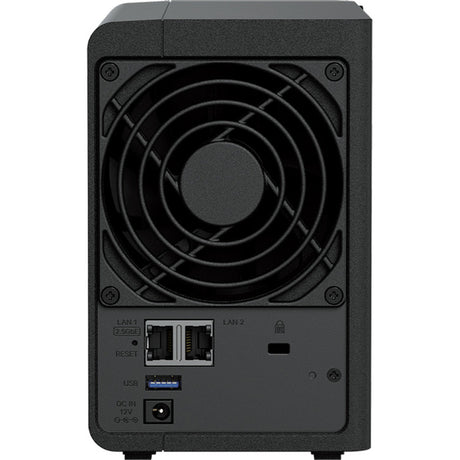 Synology diskstation ds225+ nas (nero, 1x LAN da 1 GB, 1x LAN da 2,5 GB, 2x USB 3.2 gen 1)