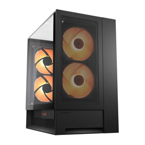 Custodia midi tower Cougar Omnix (nera | 4x USB-A | 2x USB-C | vetro temperato)