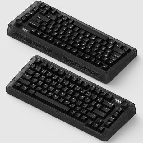 Tastiera meccanica wireless Iqunix zx75 dark side (nera, layout us (qwerty), cherry mx brown, 75%, LED rgb, hot-swapable, double-shot pbt, 2.4ghz | bluetooth 5.1 | usb-c)