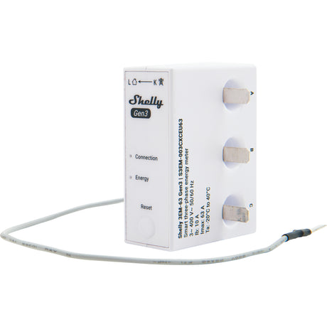 Dispositivo di misurazione Shelly 3em 63t gen3 (bianco)