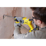 Stanley Fatmax V20 Kit combinato trapano a percussione a batteria senza spazzole da 18 V Trapano a percussione (Giallo Nero, SDS+, 2 batterie e caricabatterie inclusi, con custodia)