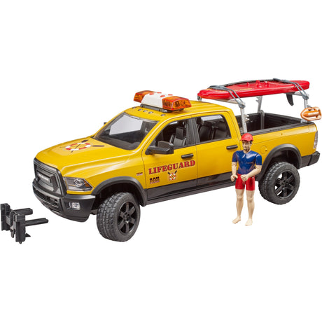 Bruder Dodge Ram 2500 Auto della Brigata di Soccorso con Bagnino Modello di Veicolo (02506)