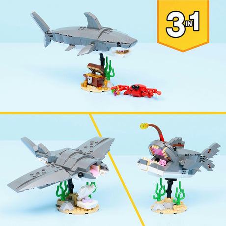 Lego Squalo feroce con forziere del tesoro giocattolo costruibile (31381)