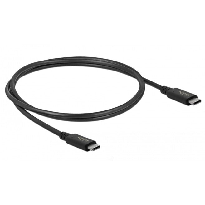 Delock Cavo coassiale coassiale USB4 da 40 Gbps (nero, 0,8 metri)