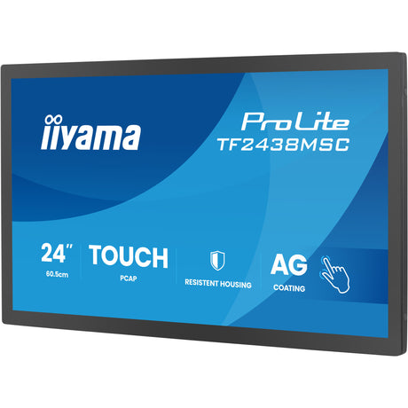 Monitor Iiyama prolite tf2438msc-b2 23,8 (nero, 120 Hz, HDMI, porta display, audio, USB, touch)