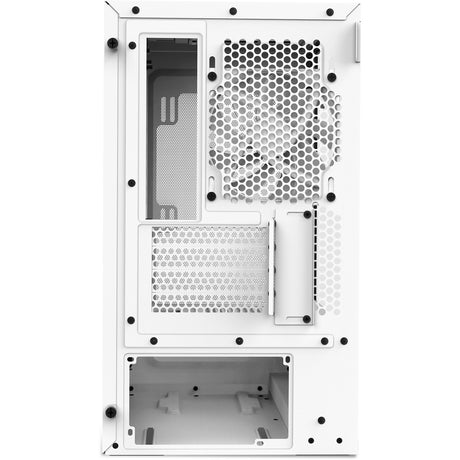 Custodia midi tower Nzxt h3 flow (bianco (opaco) | 1x USB-A | 1x USB-C | vetro temperato)