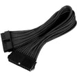 Cavo di prolunga ATX a 24 pin Silverstone (nero, 30 centimetri, pp07-mbb)