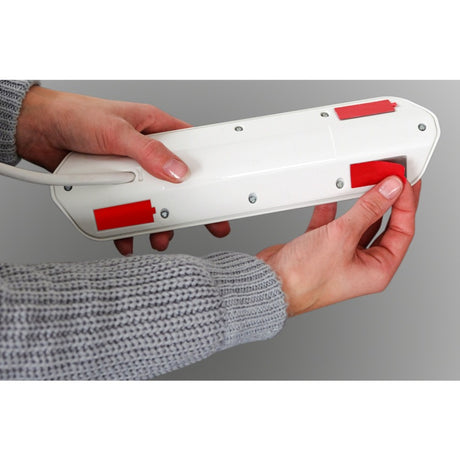 Scatola di collegamento angolare Brennerstuhl ®estilo con funzione di ricarica USB a 6 vie 4 prese di protezione 2 euro argento bianco