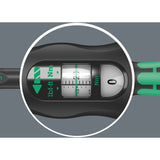 Chiave dinamometrica regolabile Wera click-torque c 3 push r l (nero verde, 40-200 nm)