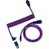 Cavo aviatore a spirale premium Keychron, cavo angolato (lilla, 1,08 metri)
