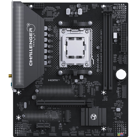 Scheda madre Maxsun MS-Challenger B850M Plus WiFi Socket AM5 (nera, RAID, GB-LAN, WLAN, BT, audio, µATX)