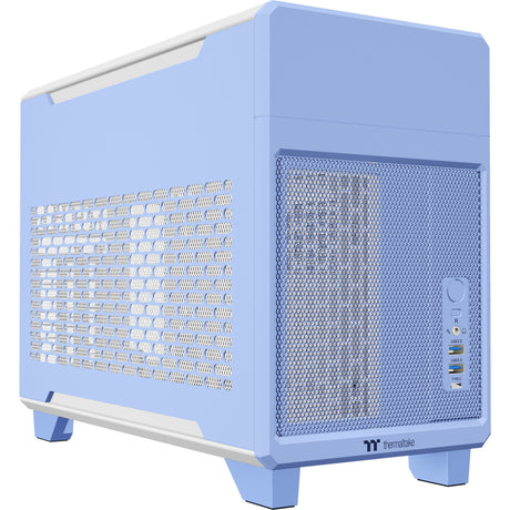 Custodia mini tower Thermaltake tr100 blu ortensia (azzurro | 2x USB-A | 1x USB-C)