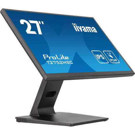 Monitor touchscreen Iiyama prolite t2752msc-b1ag 27 (nero, HDMI, porta display, 2x USB-A, USB-B)
