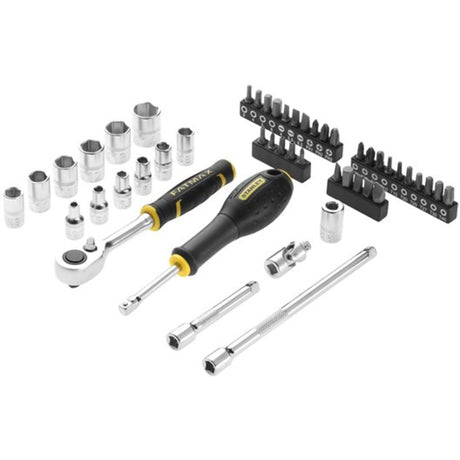 Stanley fatmax tstak set chiavi a bussola 1 4 fmmt98101-0 (nero giallo, 48 pezzi)