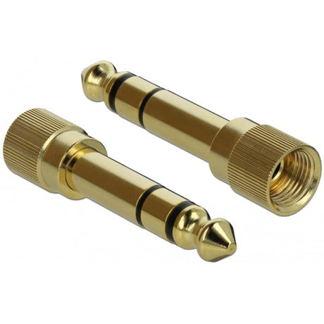 Delock cavo stereo spina da 3,5 mm a 3 pin > spina da 3,5 mm a 3 pin (nera, 2 metri)