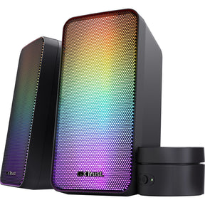 Trust GXT 611 Wezz Illuminated 2.0 RGB Set di altoparlanti Altoparlante per PC (Nero, LED RGB)