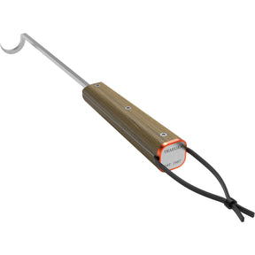 Traeger bbq gancio girevole posate per griglia pig tale (acciaio inossidabile color legno)