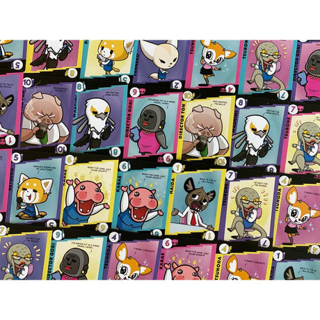 European player network aggretsuko: work rage balance card game (inglese, 3 - 6 giocatori, 30 minuti, da 10 anni)