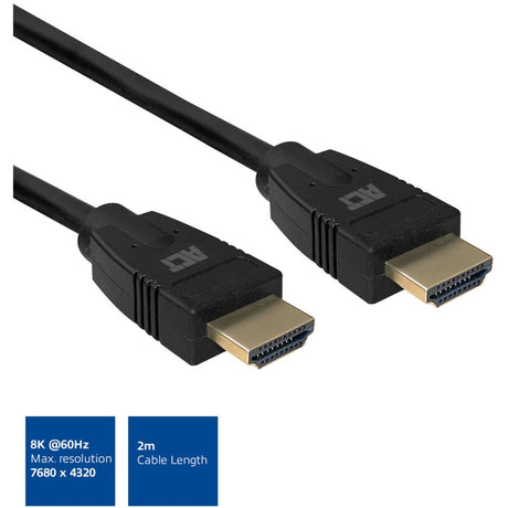 Act connettività Cavo HDMI 8K ultra veloce da 2 metri v2.1 HDMI-A maschio - HDMI-A maschio (nero)
