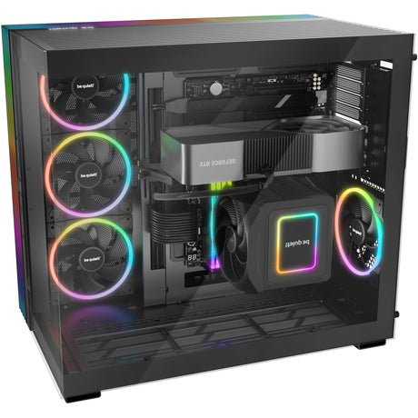 Silenzio! alloggiamento big tower base luminosa 900 dx (nero | 2x USB-A | 1x USB-C | RGB | finestra)