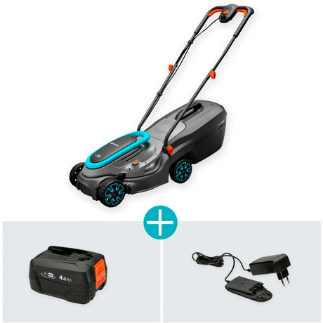 Gardena powermax 32 18v p4a leggere batteria per tosaerba incl. caricabatterie 18 V larghezza di taglio max. 320 mm