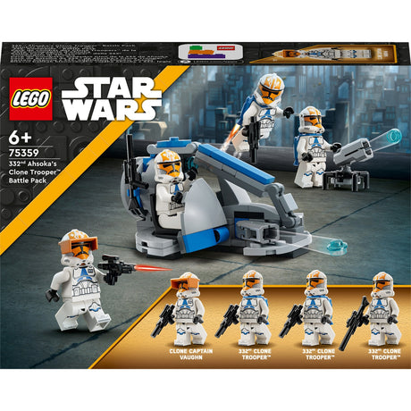 Lego Star Wars - Giocattoli da costruzione del Battle Pack del clone trooper del 332° Ahsoka (75359)