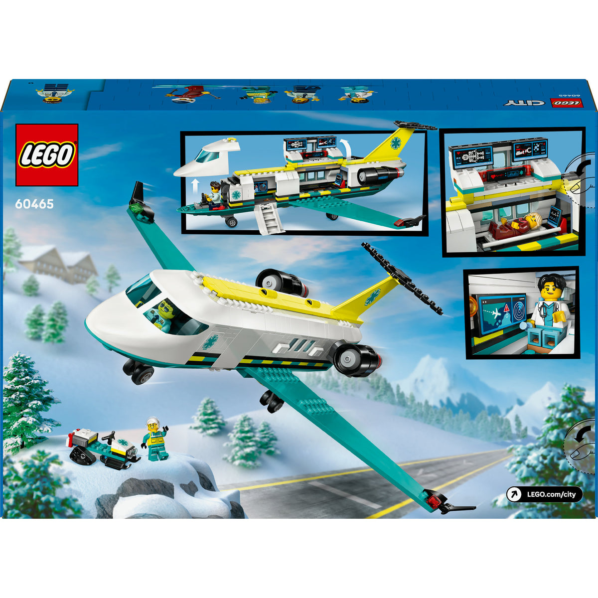 Aereo ambulanza LEGO® City, aereo giocattolo - 60465