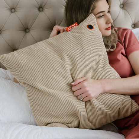 Cosy una maglia riscaldante wireless 45 x 45 cm (beige chiaro, power bank 5000 mah)