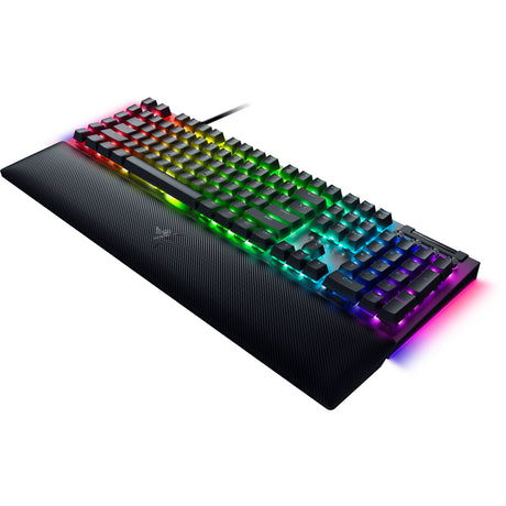 Razer blackwidow v4, tastiera da gioco (nera, layout us, gialla, led rgb, doubleshot abs)