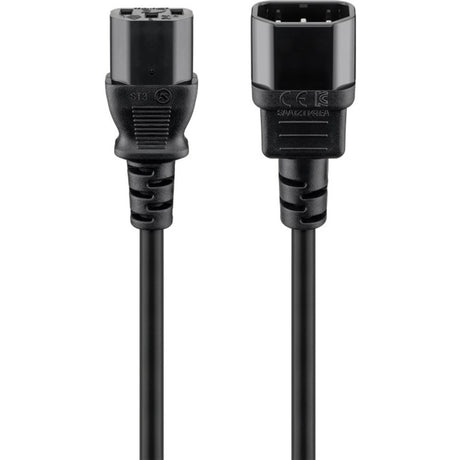 Cavo prolunga Goobay c14 > c13 (nero)
