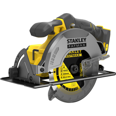 Sega circolare manuale Stanley fatmax v20 18v (nera gialla, batteria e caricabatterie non inclusi)
