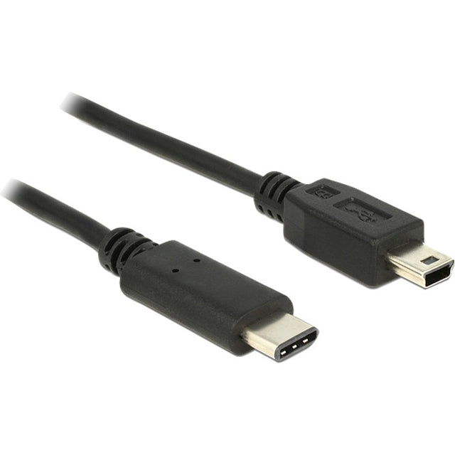 Delock USB-C 2.0 > Cavo USB mini-B (nero, 1 metro)