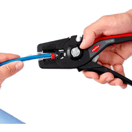 Pinza spelafili automatica Knipex | lunghezza 195mm| 0,08-16 (awg 28-5) mm² | 1 pezzo - 12 52 195 - 12 52 195