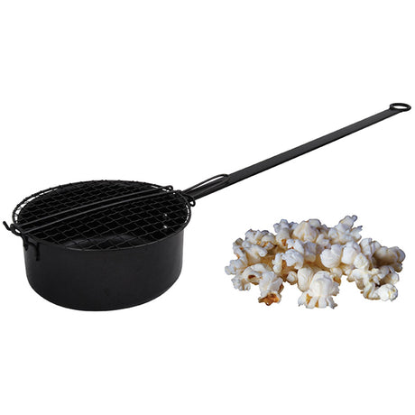 Padella per popcorn Esschert design 70x18x10 cm in acciaio al carbonio