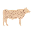 Tagliere Esschert design mucca l bambù 49,5x31 cm fsc 100%