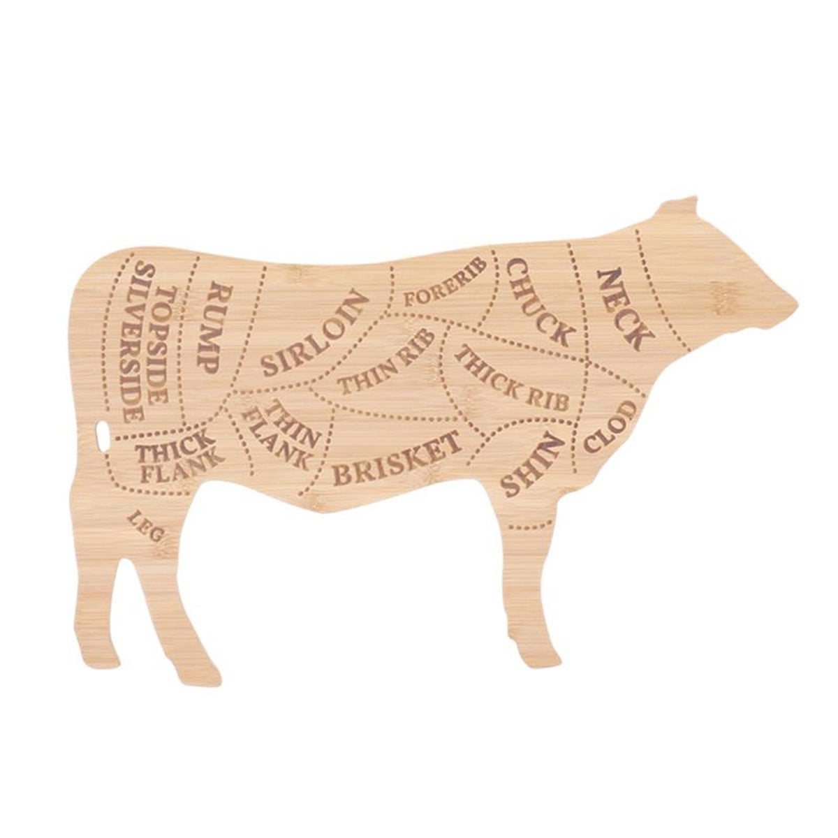 Tagliere Esschert design mucca l bambù 49,5x31 cm fsc 100%