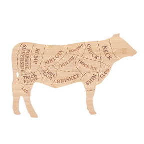 Tagliere Esschert design mucca l bambù 49,5x31 cm fsc 100%